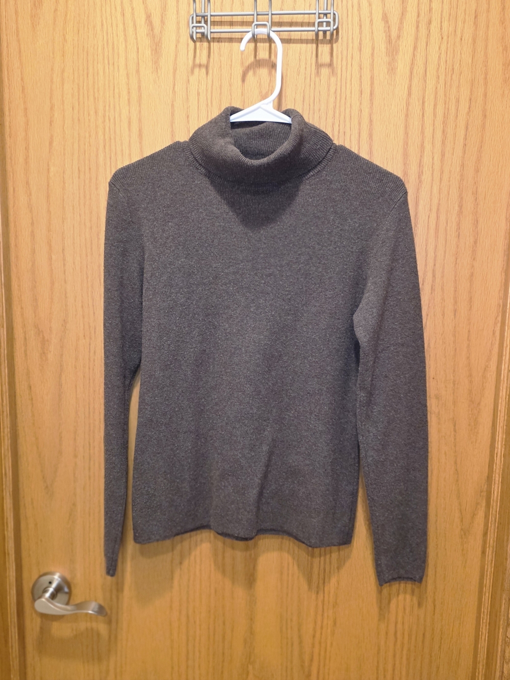 United Colors Of Benetton Women's Chocolate Brown Turtleneck Sweater